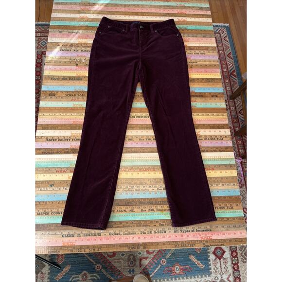Lot of 2 Talbots Womens 12 Straight Corduroy Pant Classic Heritage Pocket Cords - Picture 3 of 13
